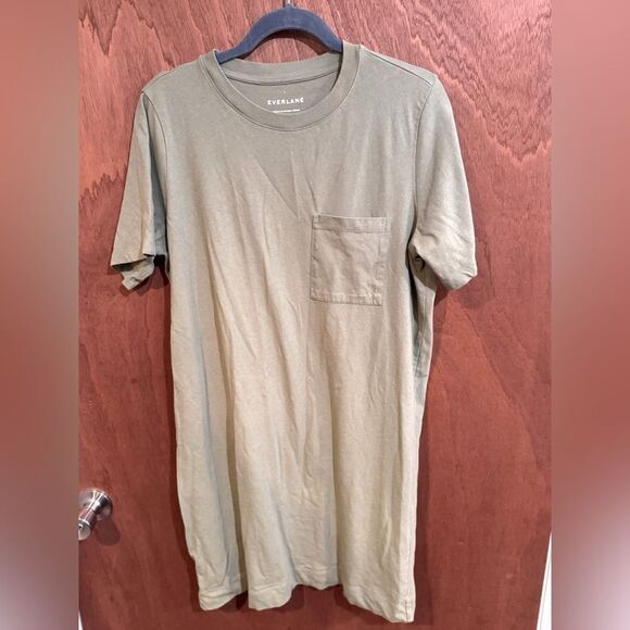 Everlane Dresses & Skirts - Everlane Olive Green Shirt Dress size L
